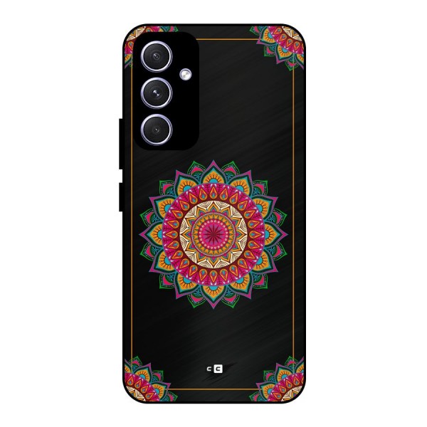 Amazing Mandala Art Metal Back Case for Galaxy A54