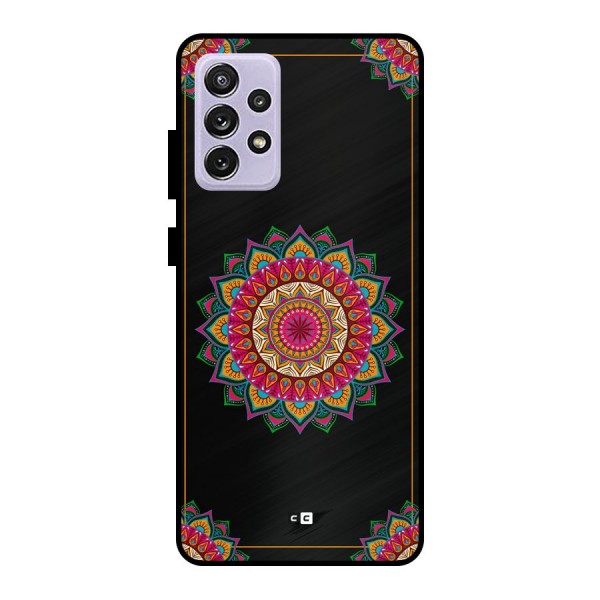 Amazing Mandala Art Metal Back Case for Galaxy A72