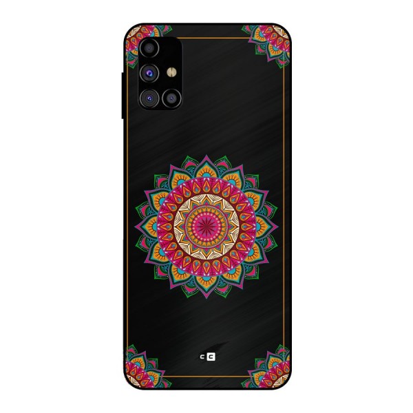 Amazing Mandala Art Metal Back Case for Galaxy M31s