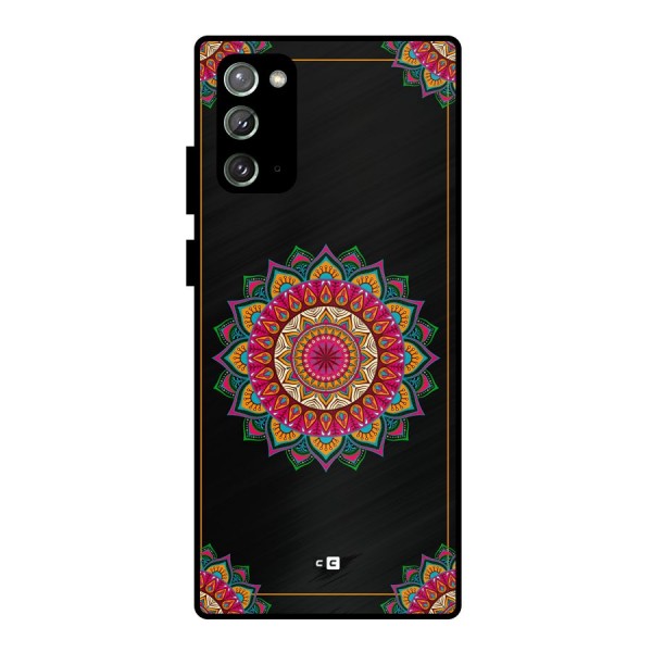 Amazing Mandala Art Metal Back Case for Galaxy Note 20