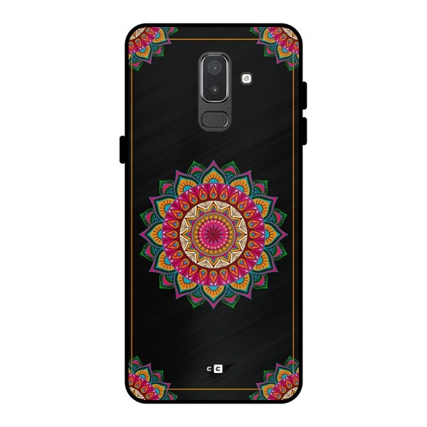 Amazing Mandala Art Metal Back Case for Galaxy On8 (2018)