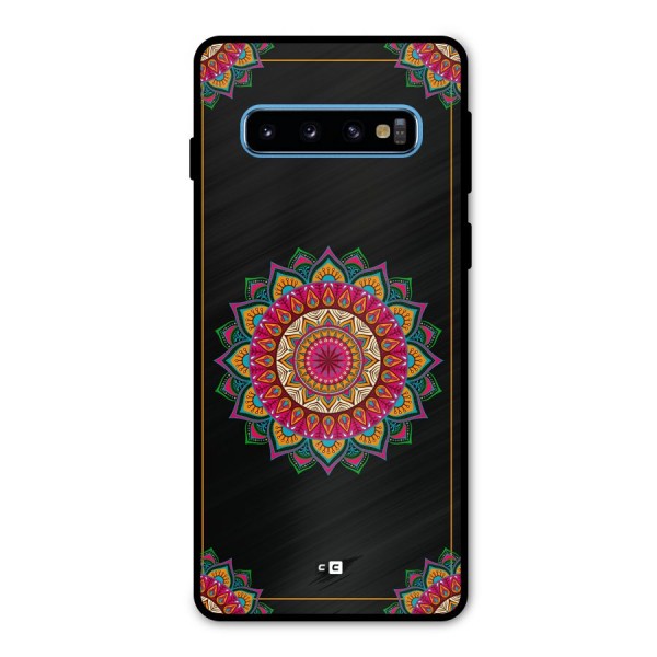 Amazing Mandala Art Metal Back Case for Galaxy S10