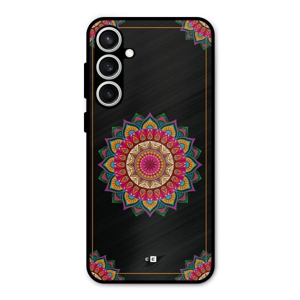 Amazing Mandala Art Metal Back Case for Galaxy S23 FE