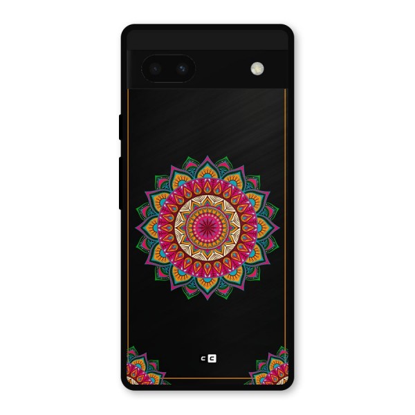 Amazing Mandala Art Metal Back Case for Google Pixel 6a