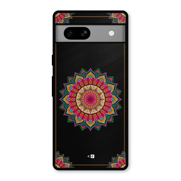 Amazing Mandala Art Metal Back Case for Google Pixel 7a