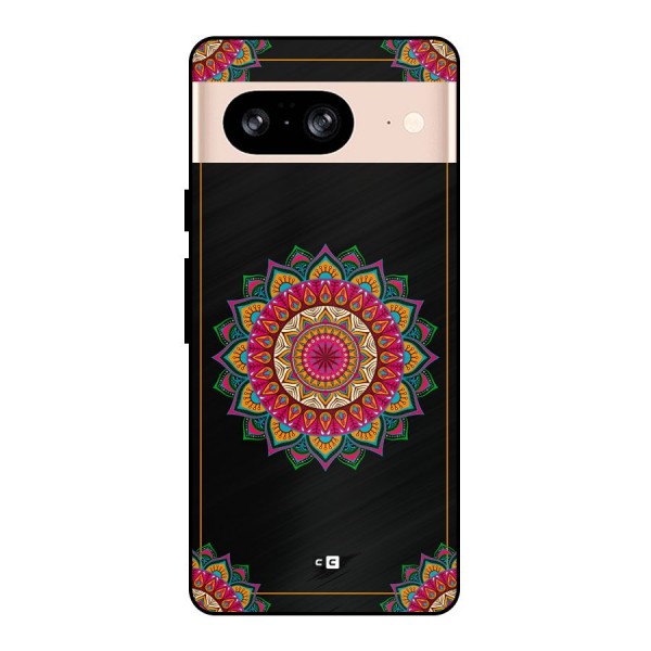 Amazing Mandala Art Metal Back Case for Google Pixel 8