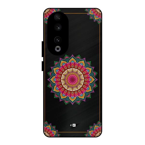 Amazing Mandala Art Metal Back Case for Honor 90