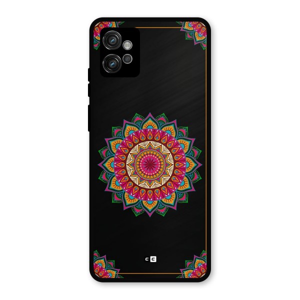 Amazing Mandala Art Metal Back Case for Moto G32