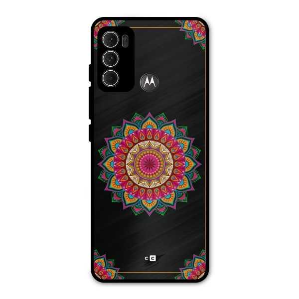 Amazing Mandala Art Metal Back Case for Moto G60