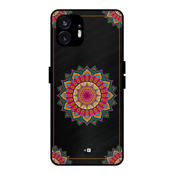 Amazing Mandala Art Metal Back Case for Nothing Phone 2