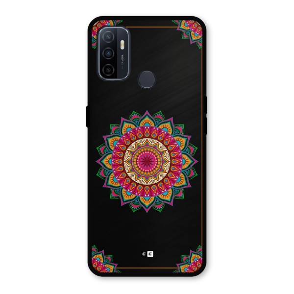 Amazing Mandala Art Metal Back Case for Oppo A53