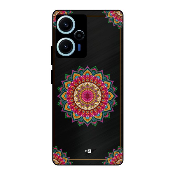 Amazing Mandala Art Metal Back Case for Poco F5