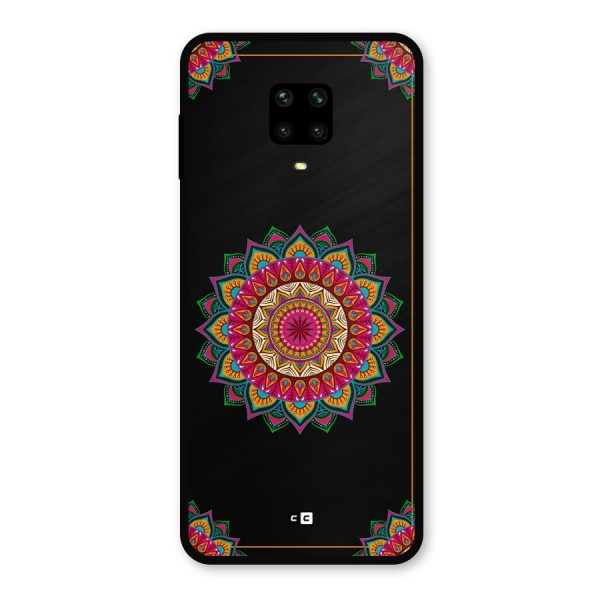 Amazing Mandala Art Metal Back Case for Poco M2