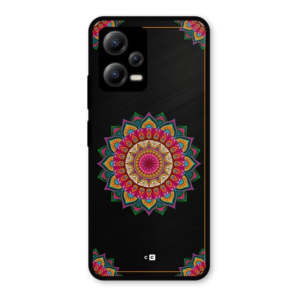 Amazing Mandala Art Metal Back Case for Poco X5