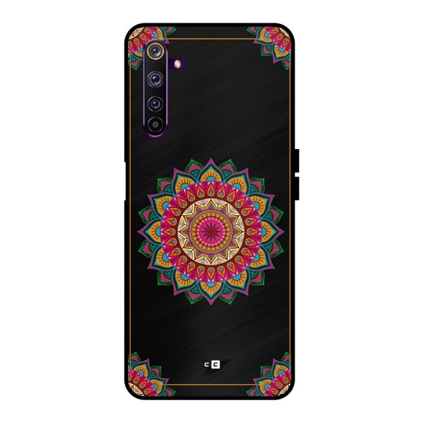 Amazing Mandala Art Metal Back Case for Realme 6 Pro