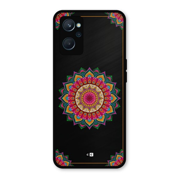 Amazing Mandala Art Metal Back Case for Realme 9i