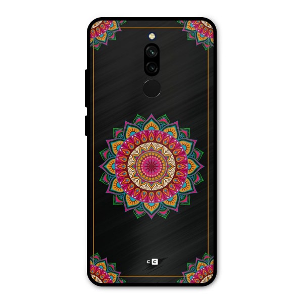 Amazing Mandala Art Metal Back Case for Redmi 8