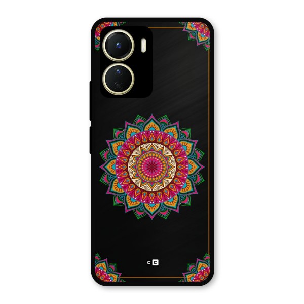 Amazing Mandala Art Metal Back Case for Vivo T2x