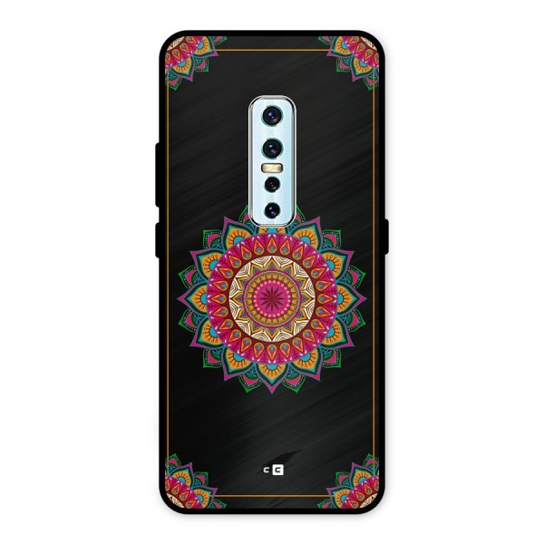 Amazing Mandala Art Metal Back Case for Vivo V17 Pro