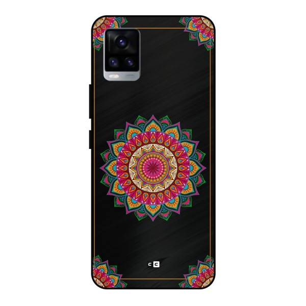 Amazing Mandala Art Metal Back Case for Vivo V20