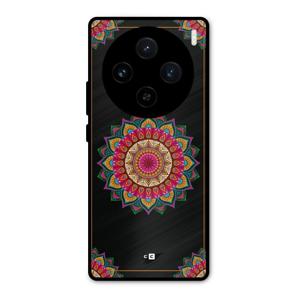 Amazing Mandala Art Metal Back Case for Vivo X100