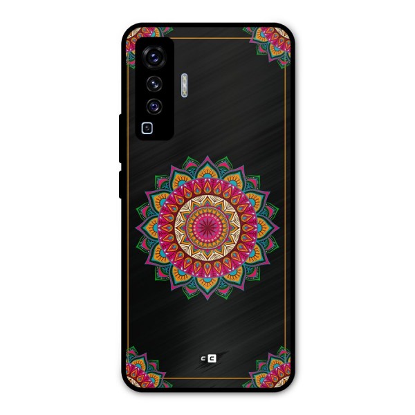 Amazing Mandala Art Metal Back Case for Vivo X50