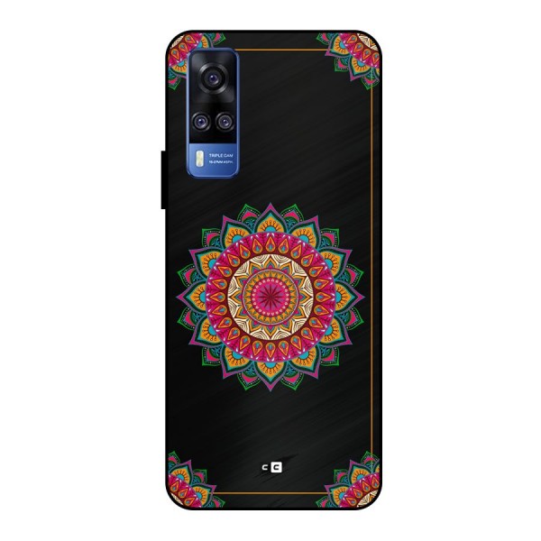 Amazing Mandala Art Metal Back Case for Vivo Y51