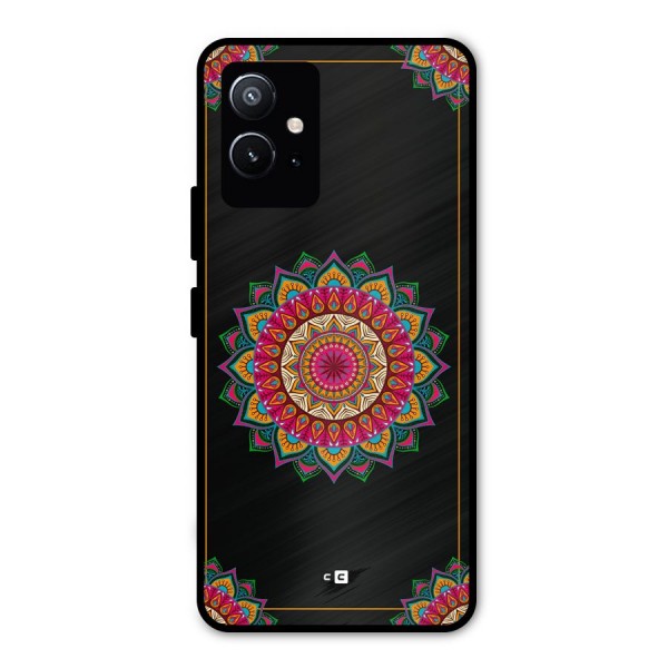 Amazing Mandala Art Metal Back Case for Vivo Y75 5G