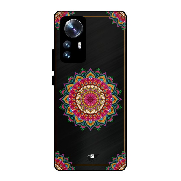 Amazing Mandala Art Metal Back Case for Xiaomi 12 Pro