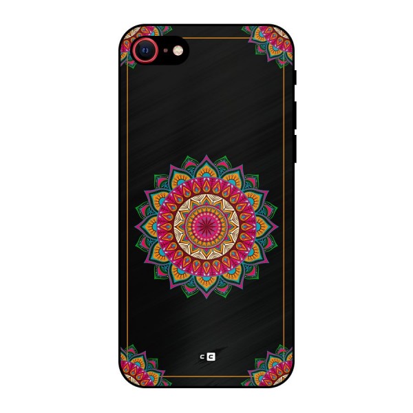 Amazing Mandala Art Metal Back Case for iPhone 8