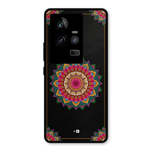 Amazing Mandala Art Metal Back Case for iQOO 11 5G