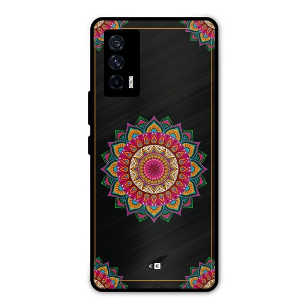 Amazing Mandala Art Metal Back Case for iQOO 7 5G