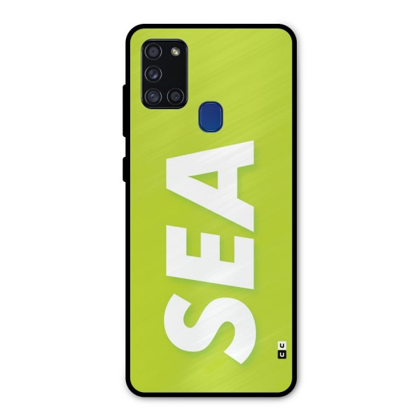 Amazing Sea Metal Back Case for Galaxy A21s