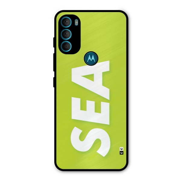 Amazing Sea Metal Back Case for Moto G71 5G