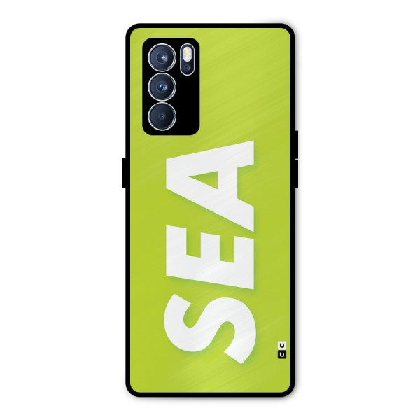 Amazing Sea Metal Back Case for Oppo Reno6 Pro 5G