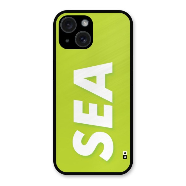 Amazing Sea Metal Back Case for iPhone 15