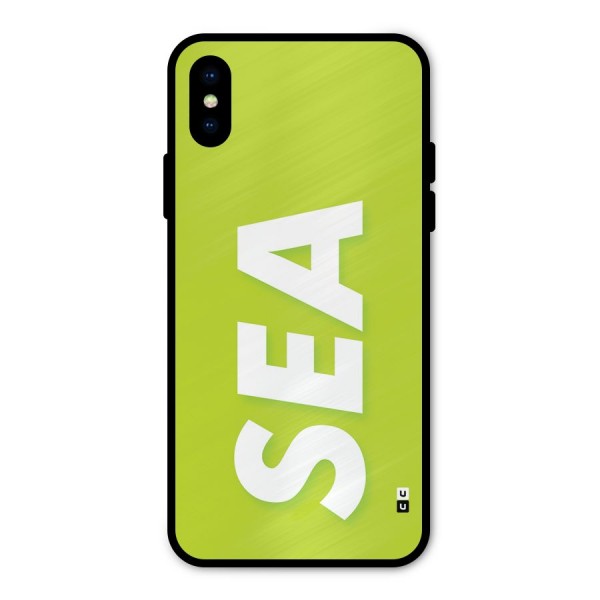 Amazing Sea Metal Back Case for iPhone X