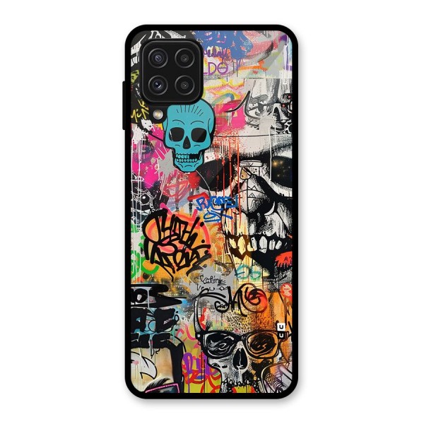 Amazing Street Art Glass Back Case for Galaxy A22 4G