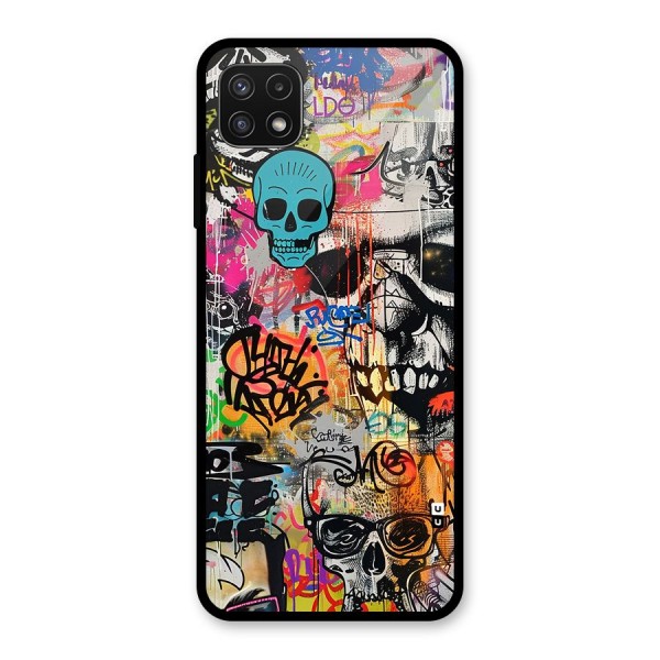 Amazing Street Art Glass Back Case for Galaxy A22 5G