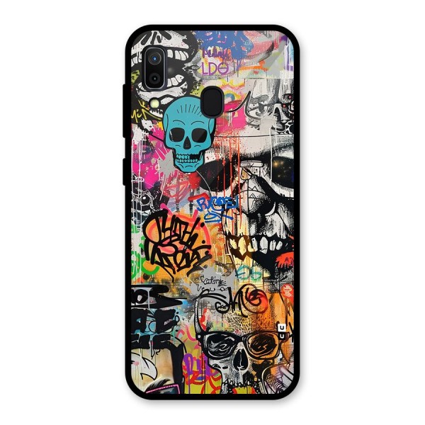 Amazing Street Art Glass Back Case for Galaxy A30