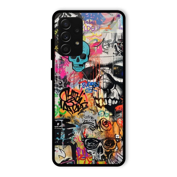 Amazing Street Art Glass Back Case for Galaxy A53 5G