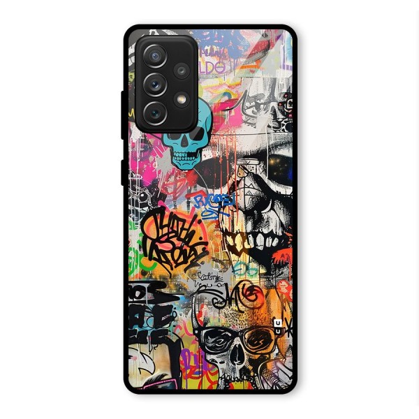 Amazing Street Art Glass Back Case for Galaxy A72