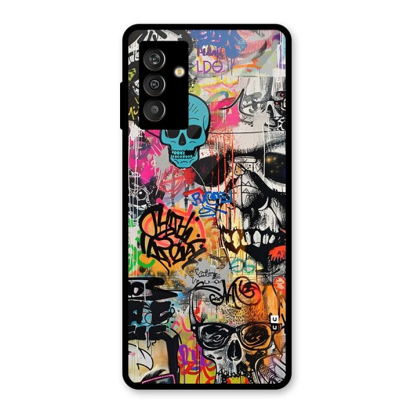 Amazing Street Art Glass Back Case for Galaxy M13