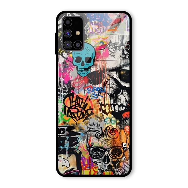 Amazing Street Art Glass Back Case for Galaxy M31s