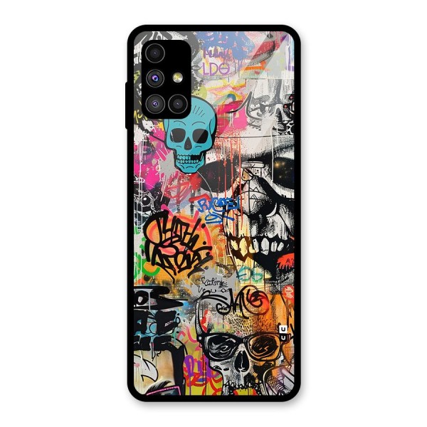 Amazing Street Art Glass Back Case for Galaxy M51