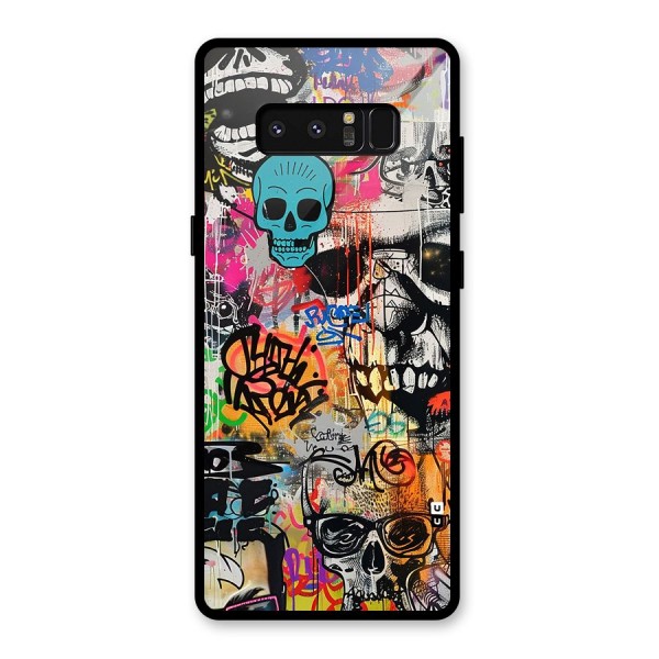 Amazing Street Art Glass Back Case for Galaxy Note 8