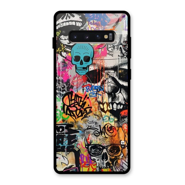 Amazing Street Art Glass Back Case for Galaxy S10 Plus