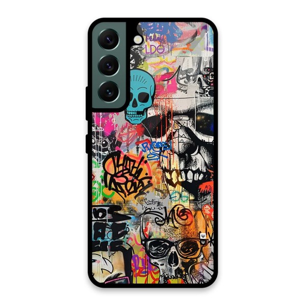 Amazing Street Art Glass Back Case for Galaxy S22 5G