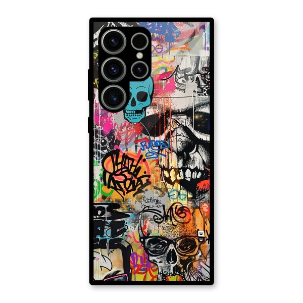Amazing Street Art Glass Back Case for Galaxy S23 Ultra