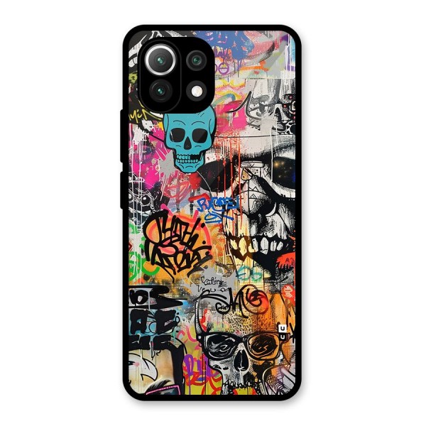 Amazing Street Art Glass Back Case for Mi 11 Lite